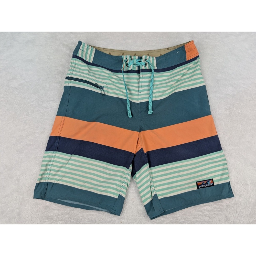 Patagonia Wavefarer Board Shorts Unlined Men's 32x10 Swim Trunks Beach 86543